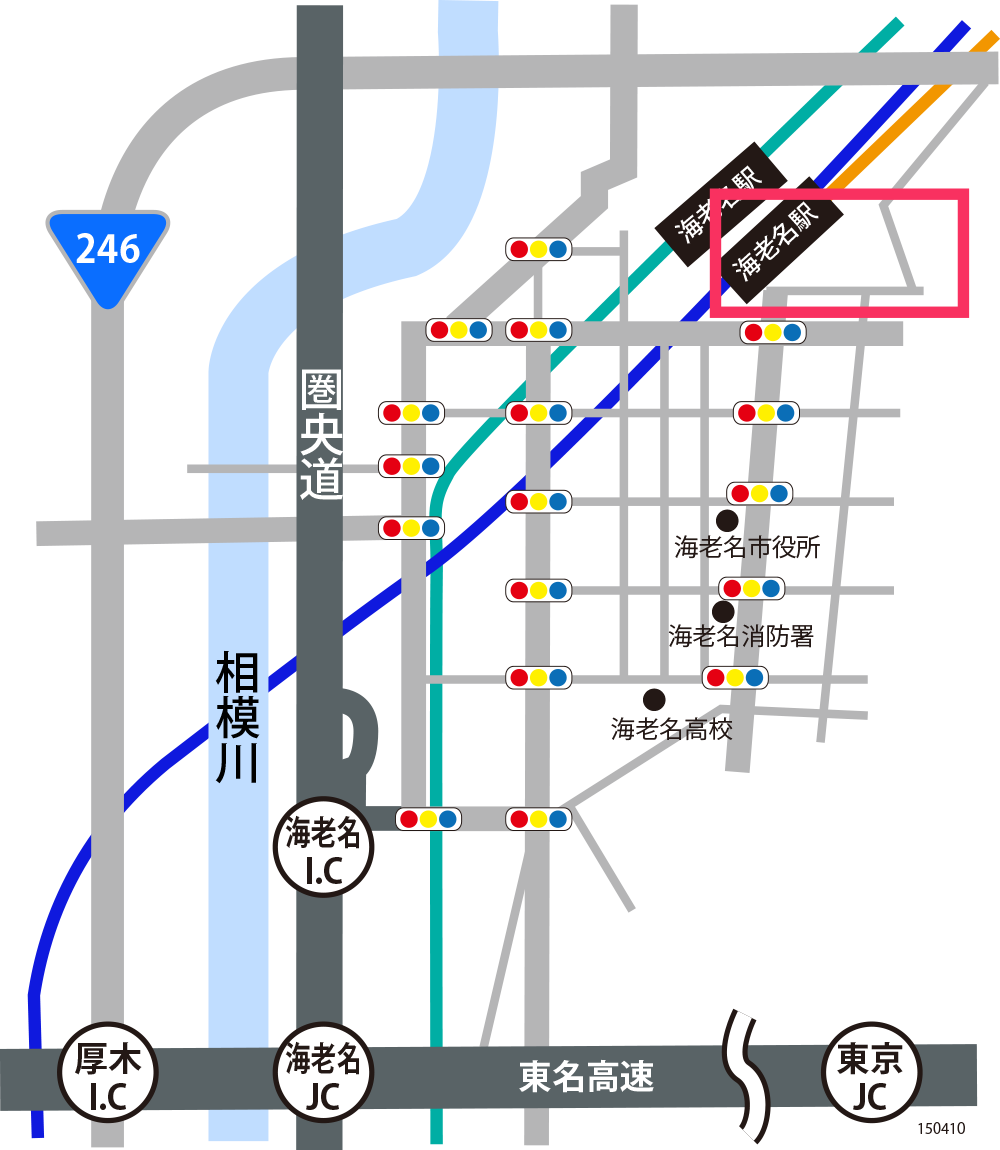 ベル歯科医院へお車でお越しの場合の地図