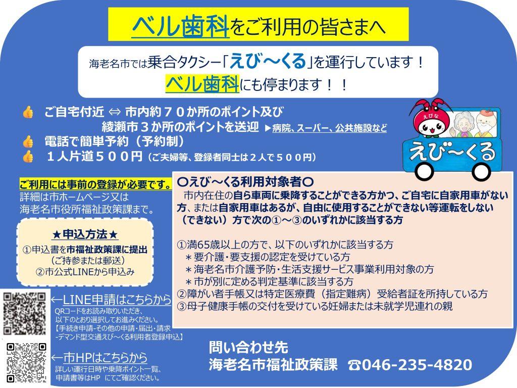 ベル歯科ポスター(市役所→ベル歯科）